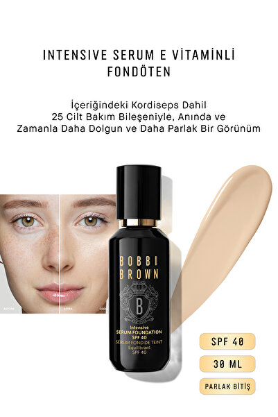BOBBI BROWN Intensive Serum E Vitaminli Fondöten Spf 40 Parlak Bitiş 30 ml - Cool Ivory 716170229300