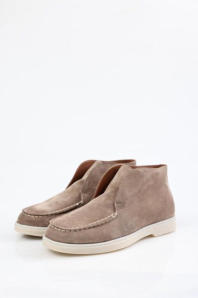 5in1Canpolat Ανοιχτό βιζόν Suede High Top Παπούτσια 21369