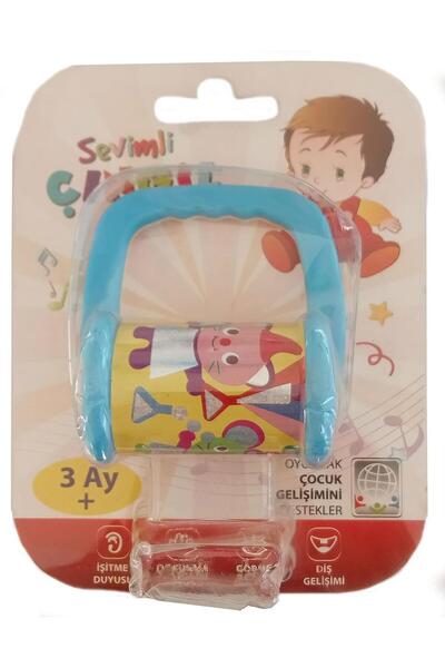 KIZILKAYA Sevimli Çıngıl Bebek Diş Kaşıyıcı Çıngırak Mavi Renk