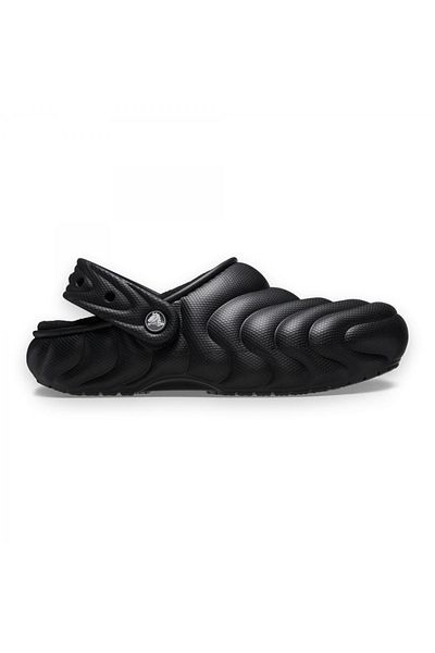 Crocs 210059 G Classic Lined Overpuff Clog Black Unisex Slippers