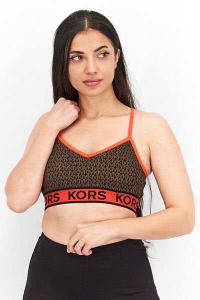 Michael Kors Women Non Padded Textured Bra, Orange