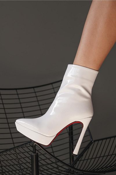 Ayakkabı Ateşi White Pilera Women's Platform Heeled Boots