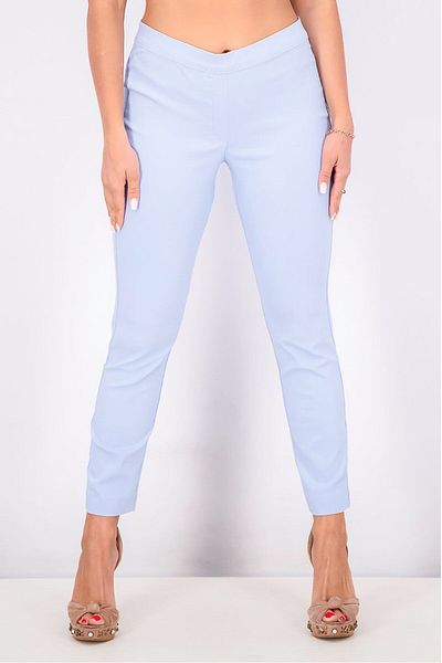 Tchibo Women Slim Fit Non Stretch Pants, Light Blue