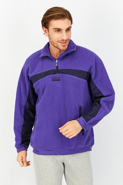 Purple champion sweatshirt mens clearance