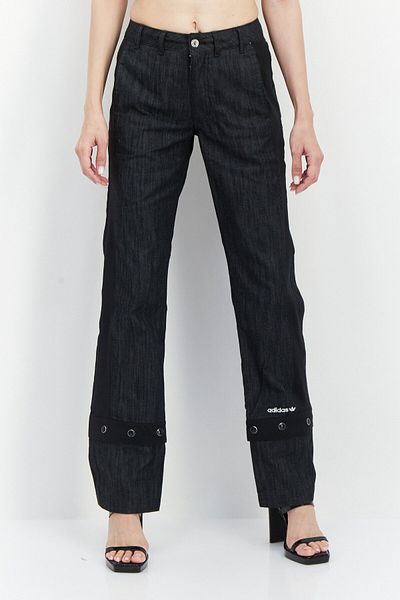 Adidas Originals Women Loose Fit Brand Logo Track Pant, Black