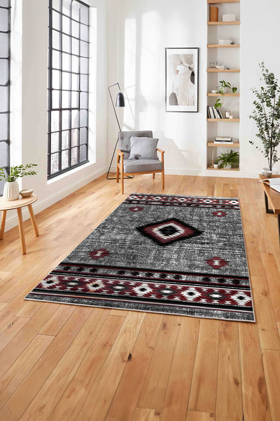 Napoli Home Digital Printed Nordic Classic Motif Washable Non-Slip Runner Kitchen Living Room Carpet
