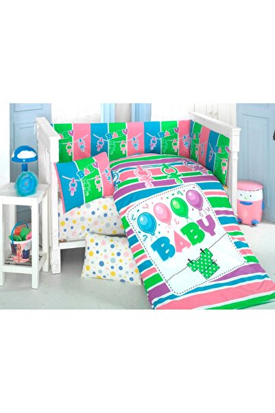 Komfort Home Baby Sleeping Set 8 Pieces Ranforce 100% Cotton /baby
