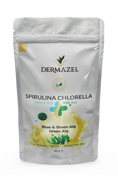 DERMAZEL Organik Spirulina&chlorella Tozu 50 gr