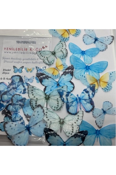 Yenilebilir Kağıt Wafer paper Yenilebilir Kelebek - YK-001