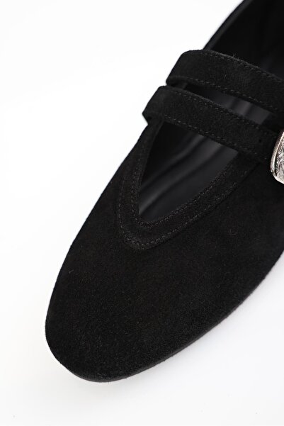 5in1Canpolat Black Western Ballerinas