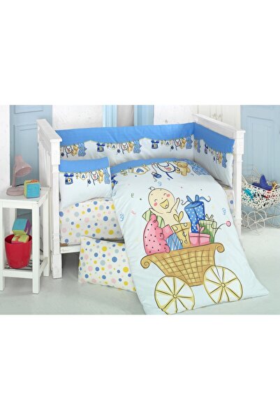 Komfort Home Baby Sleeping Set 8 Pieces Ranforce 100% Cotton / cheerful