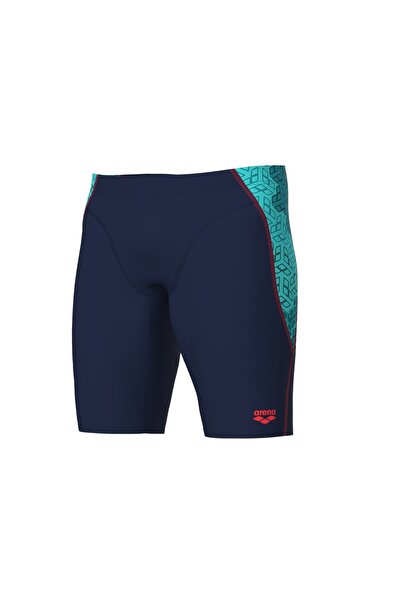 ARENA MEN'S ARENA CAMO KIKKO SWIM JAMMER NAVY WATER MULTI