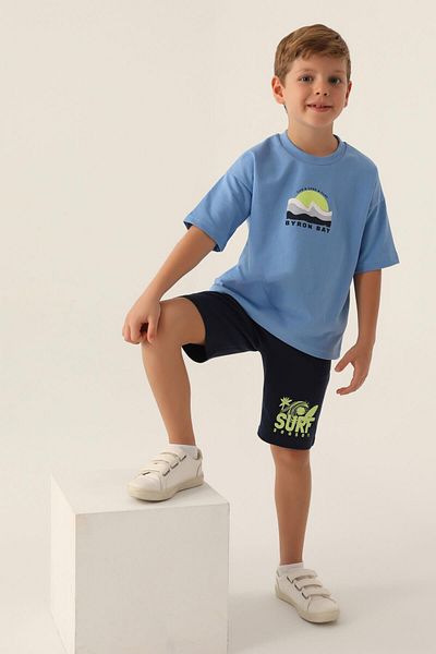 ROLY POLY 3348 Wave Sensation Indigo Boy Bermuda Suit