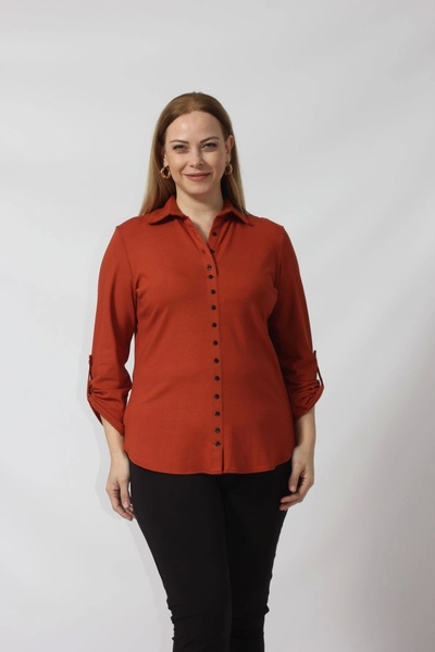 Moda Berray Kolu Apolet Detaylı Yumuşak Dokulu Yün Gömlek