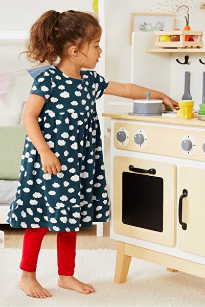 Tchibo Toddlers Girl 2 Pieces Embroidered Dress, Orange