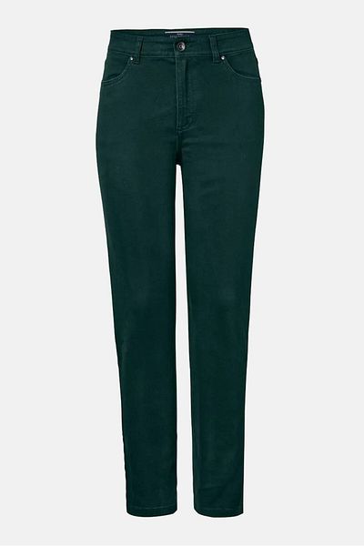 Tchibo Women Regular Fit Plain Pants, Green