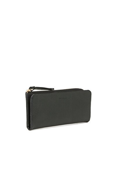 George Hogg Siyah Kadın Deri Cüzdan