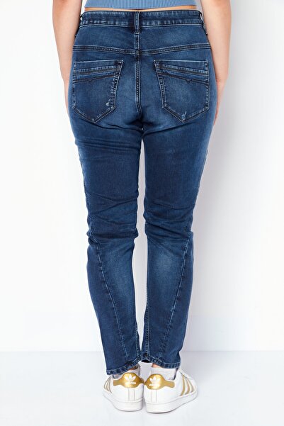 Diesel Women Fayza-Ne Regular Fit Rip Stretchable Jeans, Blue