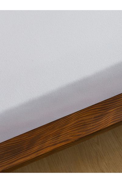 LC Waikiki LCW ملاءة سرير مزدوجة مطاطية من القطن مقاس 160x200x30 سم