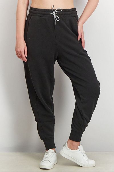 Puma Women Drawstring Embroidered Logo Sweatpants, Black