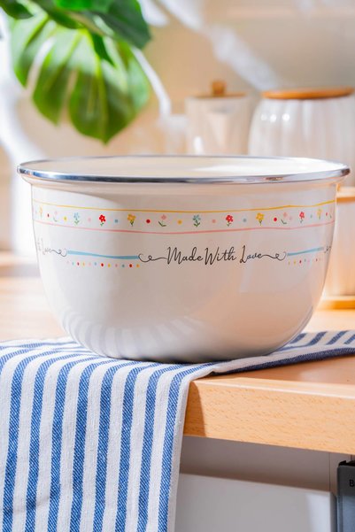 ACAR Made with Love Enamel Mixing Bowl - 22 cm