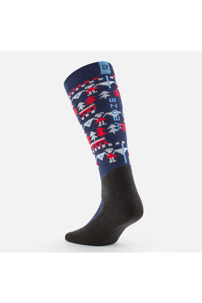 Decathlon Детски ски/сноуборд чорапи Wedze - син модел - 100