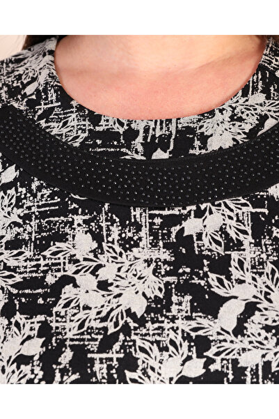 Ferace Plus Size Jewelled Collar Violet Women's Dress