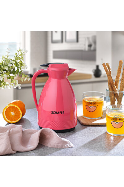 Schafer Kitchenhouse Glass Thermos 1 L-Pink