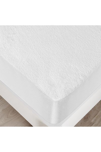 Komfort Home Cotton Fitted Full Edge Liquid Proof Mattress Protector Mattress Cover - All Sizes
