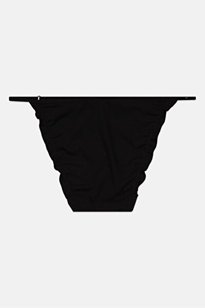 Etam Women Plain Pantie, Black
