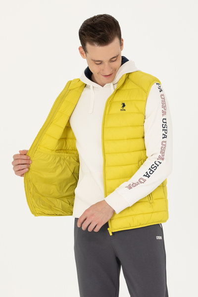 U.S. Polo Assn. Men's Neon Yellow Vest 50275635 -Vr168