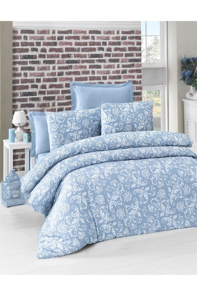 Komfort Home Single Exclusive Deluxe Satin Duvet Cover Set (BLUE)