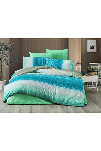 Komfort Home Single Polycotton Duvet Cover Set (RAINBOW GREEN)