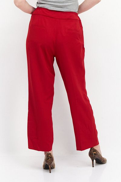 Kasper Women Plus Size Textured Pants, Red