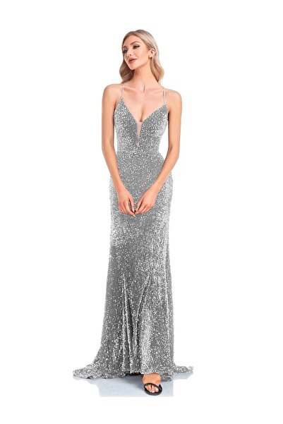 MODAS BOYUNDAN  BAĞLAMALI UZUN ABİYE ELBİSE