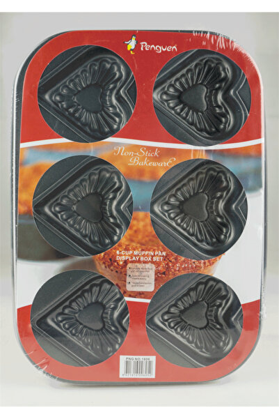 Penguen Png-1606 No 1 Mini Kek Kalıbı Kalp Muffin Kalıbı