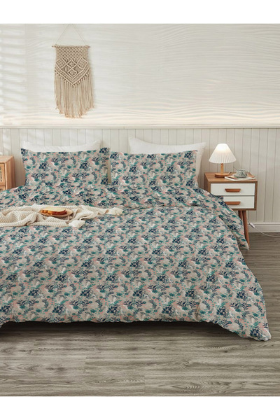 Evmila Set cuvertură de pilota dublă imprimată cu model modern 200x220 cm 2 b...