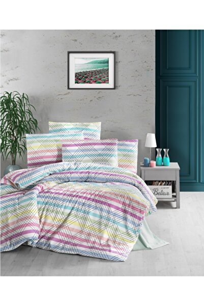 Komfort Home طقم غطاء لحاف بولي قطن فردي (VALS)