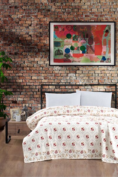 İpeksi İPEKSİ KANAVİÇE Pamuklu Çift Kişilik Baskılı Tek Pike (200x230 Cm)