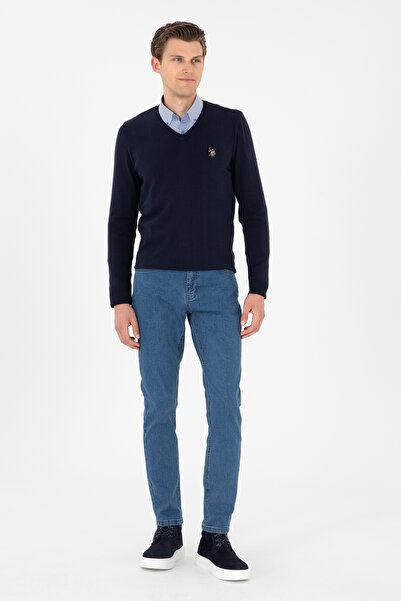 U.S. Polo Assn. Erkek Mavi Jean Pantolon 50298524-DN0022