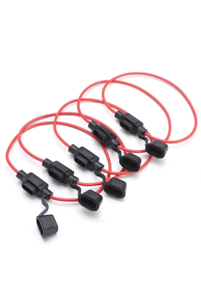 BuharaElektronik 5 ADET BE-237D-2 KABLOLU BIÇAK MİNİ SİGORTA YUVASI