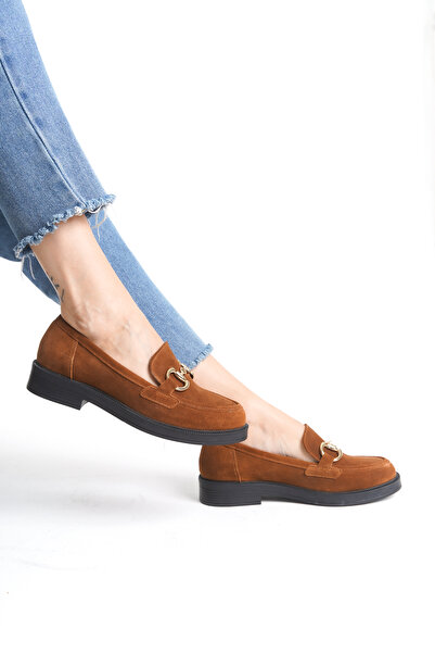 ERNİLA Обувки от естествена велур кожа, дамски мокасини с катарама