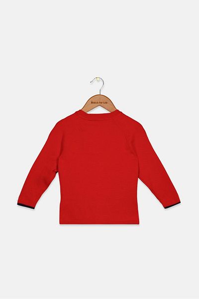 Tchibo Toddlers Girl Long Sleeve Knitted Cardigan, Red