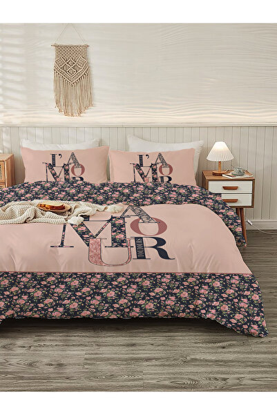 Evmila Модерен комплект спално бельо с принт 200x220 cm 2 броя 50x70 cm
