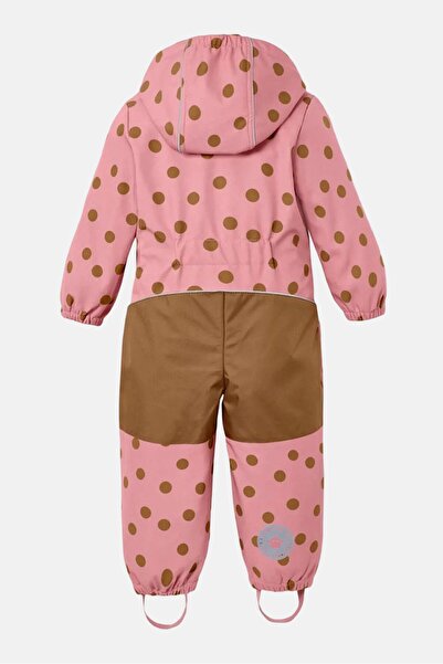 Tchibo Toddlers Girl Polka Dots Overall Rain Jacket, Pink