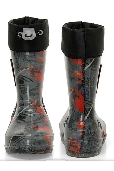 casso Unisex Gray Boy's Plastic Rain Boots