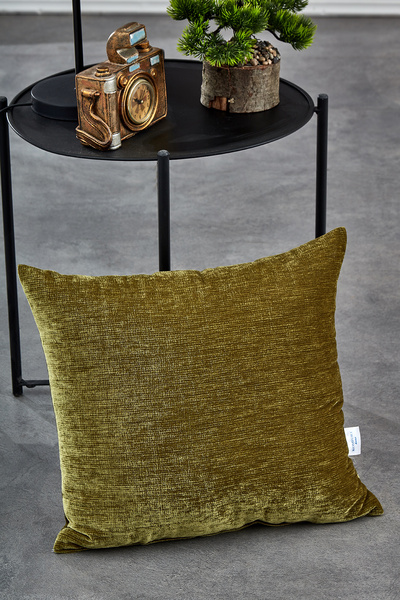 Komfort Home Plain Light Green Filled Throw Pillow 45X45Cm / 4 Pieces