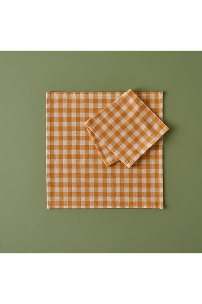 Bella Maison 100% Cotton Pavia Napkin Mustard (40X40 cm)