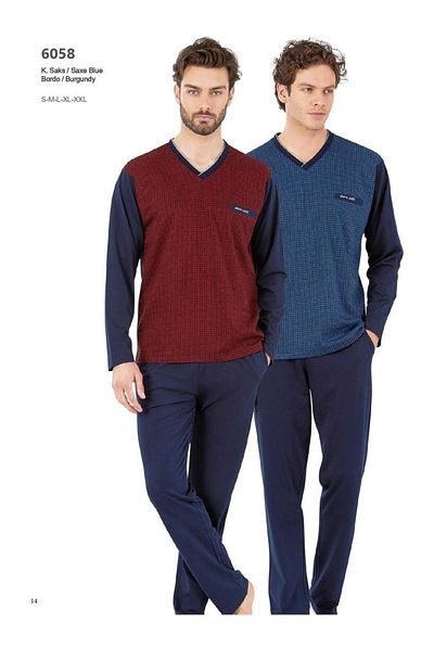 Pierre Cardin PİERRE CARDİN Σετ Πυτζάμες Βαμβακερές Χτενές 6058