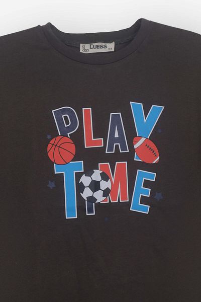 LUESS Тениска с щампа Play Time за момче - 2-3 години 8-9 години